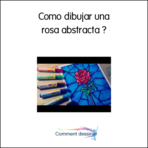 Como dibujar una rosa abstracta